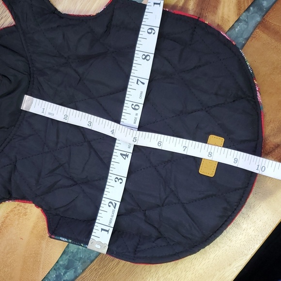 Dog Coat XS - Reversible Red Flannel/Black - Picture 9 of 11